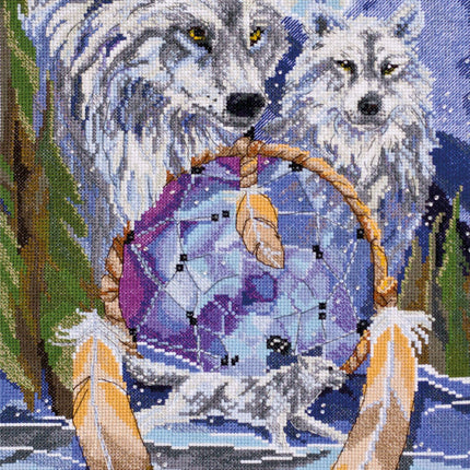 DIY Cross Stitch Kit "Dreamcatcher" 9.8"x15.0"