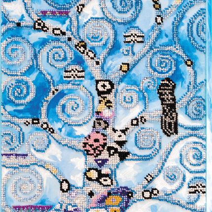 DIY Bead Embroidery Kit "Winter tree of life" 9.1"x18.1" / 23.0x46.0 cm