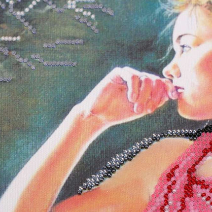 DIY Bead Embroidery Kit "Flashbacks" 19.7"x12.6" / 50.0x32.0 cm