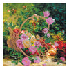 Canvas for bead embroidery "0990620500 Garden Roses" 11.8"x11.8" / 30.0x30.0 cm