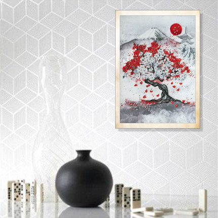DIY Bead Embroidery Kit "Hanami" 9.8"x13.8" / 25.0x35.0 cm