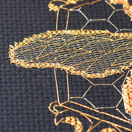 DIY Cross Stitch Kit "Golden bee" 5.5"x7.1"