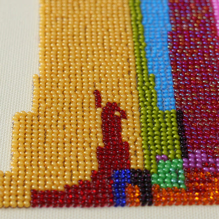 DIY Bead Embroidery Kit "New York City" 9.4"x13.4" / 24.0x34.0 cm