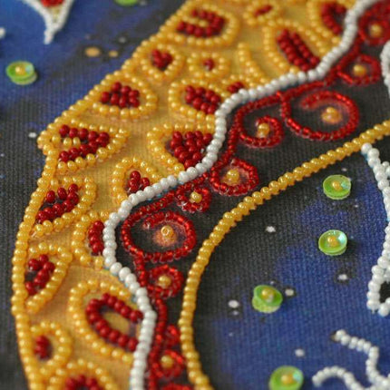 DIY Bead Embroidery Kit "Children of the ocean" 7.9"x11.8" / 20.0x30.0 cm