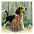 Canvas for bead embroidery "Sportive puppy" 7.9"x7.9" / 20.0x20.0 cm