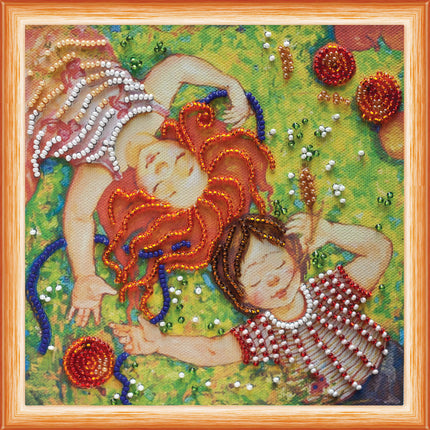 DIY Bead Embroidery Kit "Spreadeagle"  5.9"x5.9" / 15.0x15.0 cm
