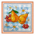 DIY Bead Embroidery Kit "The summer pears"  5.9"x5.9" / 15.0x15.0 cm