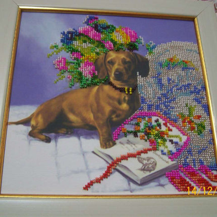 Canvas for bead embroidery "Idyll" 7.9"x7.9" / 20.0x20.0 cm