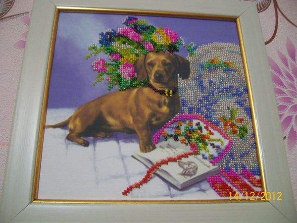 Canvas for bead embroidery 