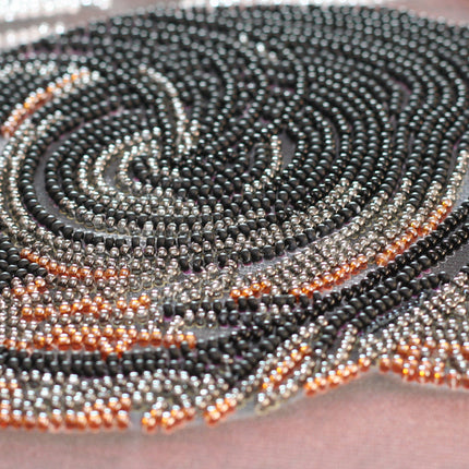 DIY Bead Embroidery Kit "Black Diamond" 16.9"x12.2" / 43.0x31.0 cm