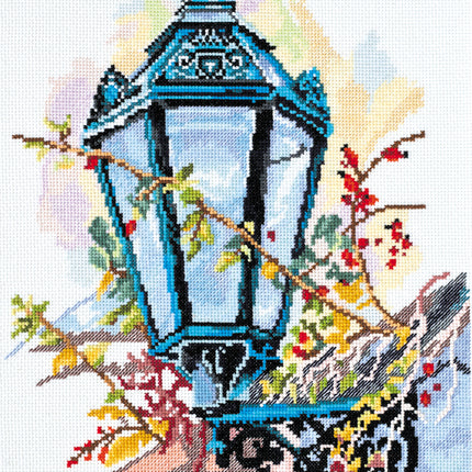 DIY Cross Stitch Kit "Lantern" 9.8"x16.1"