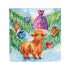 DIY Cross Stitch Kit "New Year's honey" 9.8"x9.8"