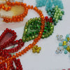 DIY Bead Embroidery Kit "Kisses"  5.9"x5.9" / 15.0x15.0 cm