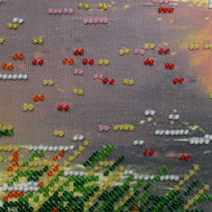 DIY Bead Embroidery Kit "Autumn scenes-3" 7.9"x16.9" / 20.0x43.0 cm