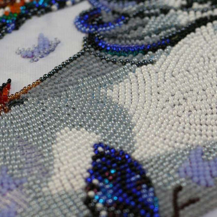 DIY Bead Embroidery Kit "Unicorn" 13.0"x12.2" / 33.0x31.0 cm