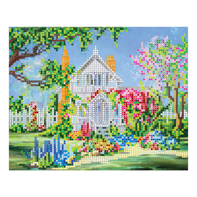 Canvas for bead embroidery "Teremok" 7.9"x6.3" / 20.0x16.0 cm