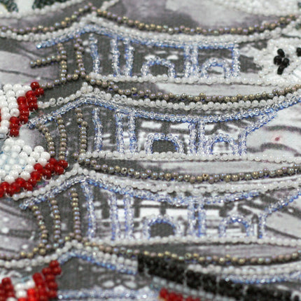 DIY Bead Embroidery Kit "Yugen" 9.8"x13.8" / 25.0x35.0 cm