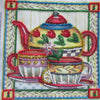 DIY Bead Embroidery Kit "Tea-party"  5.9"x5.9" / 15.0x15.0 cm