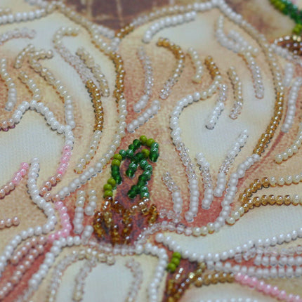 DIY Bead Embroidery Kit "Мagnolia" 11.8"x15.0" / 30.0x38.0 cm