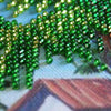 DIY Bead Embroidery Kit "Hut by the sea"  5.9"x5.9" / 15.0x15.0 cm