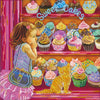 Canvas for bead embroidery "Sweet shop" 11.8"x11.8" / 30.0x30.0 cm