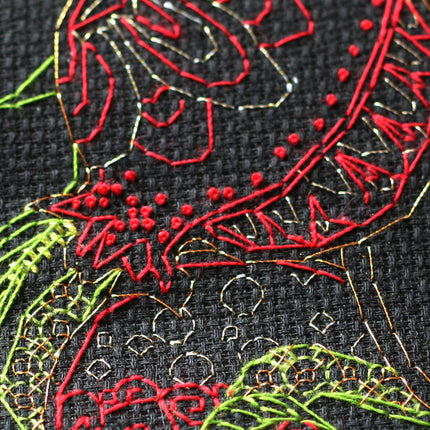 DIY Cross Stitch Kit "Grenades" 7.1"x7.5"