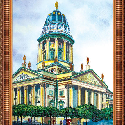 DIY Bead Embroidery Kit "Berlin" 12.6"x18.1" / 32.0x46.0 cm