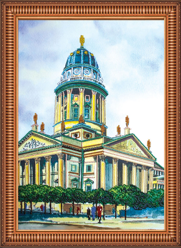 DIY Bead Embroidery Kit "Berlin" 12.6"x18.1" / 32.0x46.0 cm