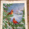 DIY Bead Embroidery Kit "February frost" 11.8"x15.7" / 30.0x40.0 cm