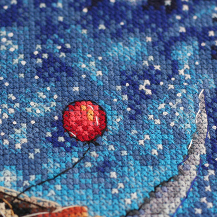 DIY Cross Stitch Kit "Above the clouds" 7.9"x9.8"