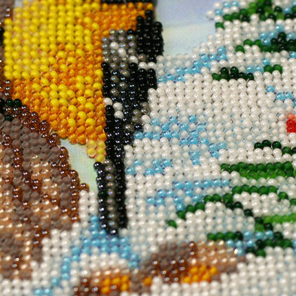 DIY Bead Embroidery Kit "Feathered guests"