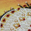 DIY Bead Embroidery Kit "Lace tie" 10.6"x10.6" / 27.0x27.0 cm