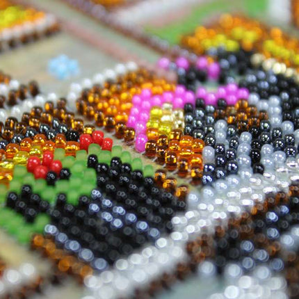 DIY Bead Embroidery Kit "Fabulous Evening" 7.9"x18.9" / 20.0x48.0 cm
