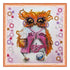 DIY Bead Embroidery Kit "Owl and coffee"  5.9"x5.9" / 15.0x15.0 cm