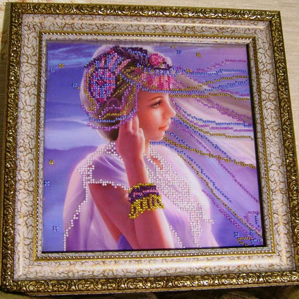 Canvas for bead embroidery "Roda" 7.9"x7.9" / 20.0x20.0 cm