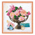 DIY Bead Embroidery Kit "Garden flowers"  5.9"x5.9" / 15.0x15.0 cm