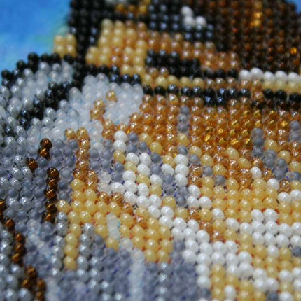 DIY Bead Embroidery Kit "City gatherings" 25.6"x11.8" / 65.0x30.0 cm