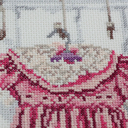 DIY Cross Stitch Kit "Baby. Girl" 9.1"x12.8"