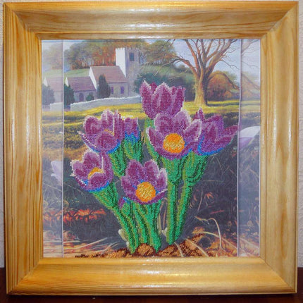 Canvas for bead embroidery "Spring in Provence" 11.8"x11.8" / 30.0x30.0 cm