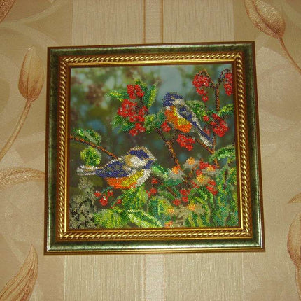 Canvas for bead embroidery "Morning Forest" 7.9"x7.9" / 20.0x20.0 cm