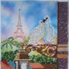 Canvas for bead embroidery "Spring in Paris" 5.7"x7.9" / 14.5x20.0 cm