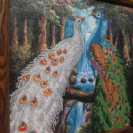 Canvas for bead embroidery "Rivals" 11.8"x11.8" / 30.0x30.0 cm