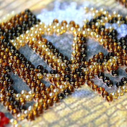 DIY Bead Embroidery Kit "Water-mill" 20.1"x12.6" / 51.0x32.0 cm