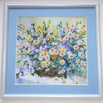 Canvas for bead embroidery "Tender Morning" 7.9"x7.9" / 20.0x20.0 cm