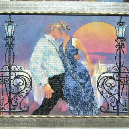 DIY Bead Embroidery Kit "Tango" 16.5"x12.6" / 42.0x32.0 cm