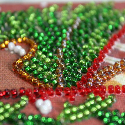DIY Bead Embroidery Kit "Children's holiday"  5.9"x5.9" / 15.0x15.0 cm