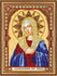 DIY Bead Embroidery Kit "Icon of the Mother of God of «Tenderness»" 7.5"x9.8" / 19.0x25.0 cm