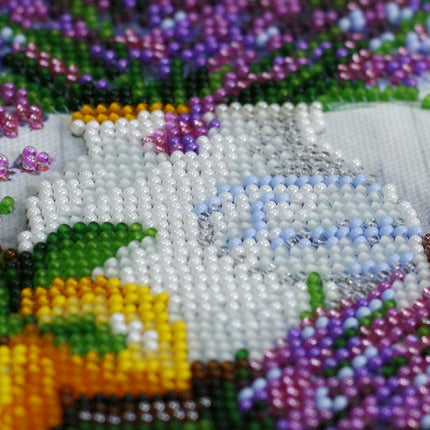 DIY Bead Embroidery Kit "Lavander's aroma"