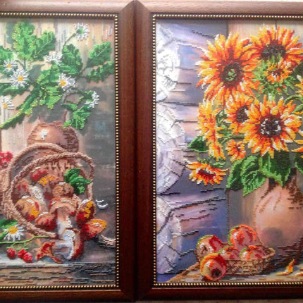 DIY Bead Embroidery Kit "Fantasy forest" 12.6"x17.7" / 32.0x45.0 cm