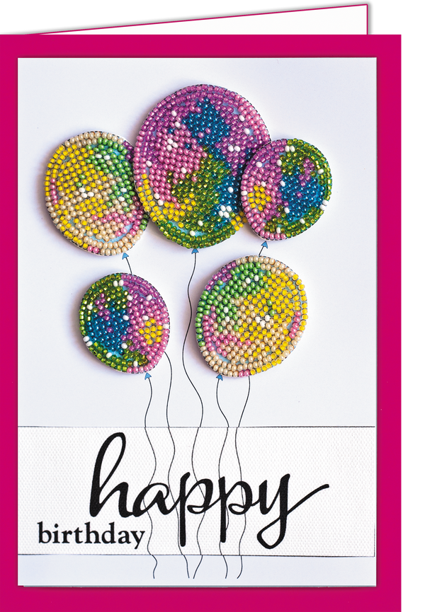 DIY kit postcard 3D for embroidery with beads 